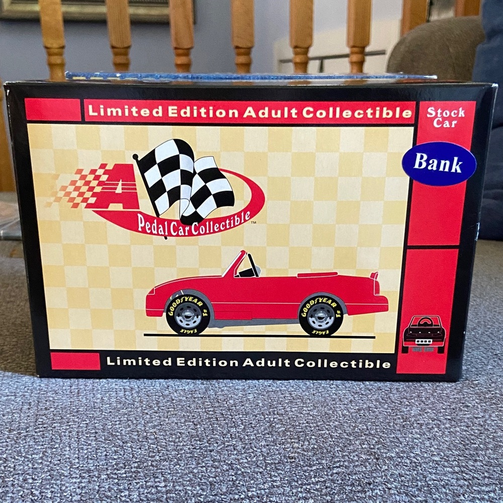 Wrangler Jeans NASCAR Blue Collectible bank stock car